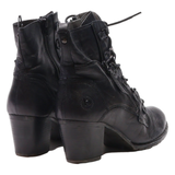 BUGATTI Lace-Up Boots Black Leather Womens UK 7