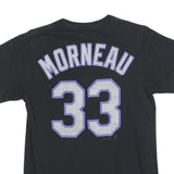 MAJESTIC Mens Black Rockies Graphic T-Shirt M Short Sleeve Crew Neck Sportswear