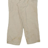 CARHARTT Mens Cotton Blend Beige Regular Straight Trousers W32 L30 Workwear Zip