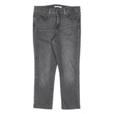 LEVI'S 312 Womens Slim Grey Denim Slim Jeans W31 L25 Stylish Cotton Blend Zip
