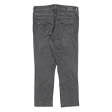 LEVI'S 312 Womens Slim Grey Denim Slim Jeans W31 L25 Stylish Cotton Blend Zip