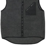 TOMMY HILFIGER Mens Grey & Black Sleeveless Jacket XL Polyester Blend Zip Pocket