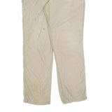 CARHARTT Mens Cotton Blend Beige Relaxed Fit Straight Trousers W34 L32 Casual