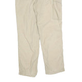 CARHARTT Mens Cotton Blend Beige Relaxed Fit Straight Trousers W34 L32 Casual