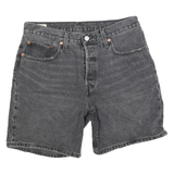 LEVI'S Womens Shorts Black Denim Casual XXS W30 Classic Fit Stylish