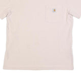 CARHARTT Womens Cream Pocket T-Shirt M Short Sleeve Crew Neck Workwear Casual