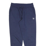FILA Mens Joggers Navy Blue S W28 L28 Classic Tapered Cotton Blend Sweatpants