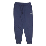 FILA Mens Joggers Navy Blue S W28 L28 Classic Tapered Cotton Blend Sweatpants