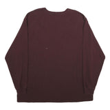 CARHARTT Mens Maroon Pocket Long Sleeve Crew Neck T-Shirt 2XL Cotton