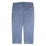 DICKIES Mens Jeans Blue Regular Straight Denim Medium W40 L32 Workwear Durable