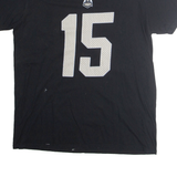 FANATIC Mens Black Graphic T-Shirt L Short Sleeve Crew Neck Sports Number 15