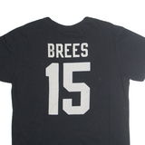 FANATIC Mens Black Graphic T-Shirt L Short Sleeve Crew Neck Sports Number 15