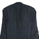 BAUMLER Mens Green & Blue Checked Jacket L Cotton Blend Blazer Classic Fit