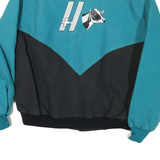 WEST ARK Mens Blue & Black Button Jacket L Cotton Blend Western Style