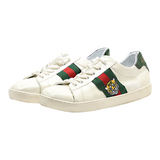 GUCCI Sneaker Trainers White Leather Womens UK 7