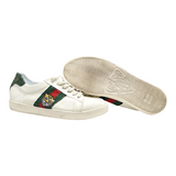 GUCCI Sneaker Trainers White Leather Womens UK 7