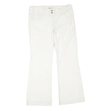 CABI JEANS Womens White Regular Fit Straight Denim Jeans Cotton Blend W32 L30