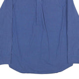 CHAPS Mens Blue Check Shirt M Button Down Cotton Blend Casual Everyday