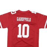 NIKE Mens Red San Francisco 49ers Football Shirt L Short Sleeve V-Neck NFL