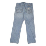 CARHARTT Mens Jeans Blue Relaxed Straight Denim Light W32 L32 Workwear Casual