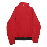 TIMBERLAND Mens Red Nylon Zip Jacket M Outdoor Casual Lightweight