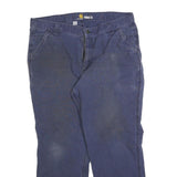 CARHARTT Mens Regular Fit Blue Denim Jeans W38 L30 Workwear Casual Zip