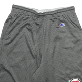 CHAMPION Mens Shorts Grey University Logo Mesh S W24 Lightweight Sportswear