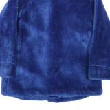 CHARLES VOGELE Womens Blue Button Jacket M Polyester Blend Faux Fur Soft Warm