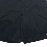 DICKIES Mens Black Casual Shorts XL W40 Polyester Blend Workwear Logo