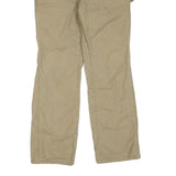 CARHARTT Womens Beige Cotton Blend Regular Fit Straight Trousers W28 L30