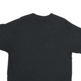 PORT & COMPANY Mens Black Blue Devil Football Graphic T-Shirt XL Crew Neck Short