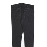 LEVI'S 519 Mens Slim Skinny Denim Black W28 L27 Stretch Cotton Blend Zip Jeans
