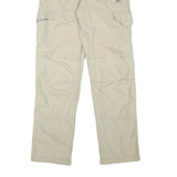 SALEWA Mens Regular Beige Trousers Polyester Blend W30 L31 Outdoor Hiking Zip