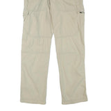 SALEWA Mens Regular Beige Trousers Polyester Blend W30 L31 Outdoor Hiking Zip