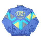 PUMA Mens Blue Yellow Grey Colourblock Sports Zip Jacket L Polyester