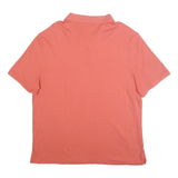 CALVIN KLEIN Mens Coral Plain Short Sleeve Polo Shirt 2XL Casual Summer Top