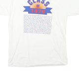 Mens White Class Of 1976 Graphic T-Shirt L Short Sleeve Crew Neck Vintage Style