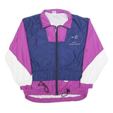 MONT AIR Mens Navy & Purple Nylon Zip Jacket S Colourblock Casual Lightweight