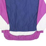 MONT AIR Mens Navy & Purple Nylon Zip Jacket S Colourblock Casual Lightweight