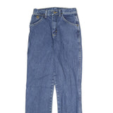 WRANGLER Mens Slim Blue Denim Raw Slim Fit Jeans W26 L28 Classic Zip Pocket