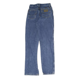 WRANGLER Mens Slim Blue Denim Raw Slim Fit Jeans W26 L28 Classic Zip Pocket