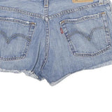 LEVI'S Womens Shorts Blue Denim Casual XS W26 Cut-Off Distressed