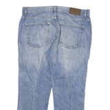 TOMMY HILFIGER Mens Jeans Blue Regular Straight Denim Medium W38 L27 Casual Zip