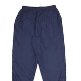 KAWASAKI Mens Joggers Navy Blue L W28 L32 Polyester Blend Regular Tapered Fit