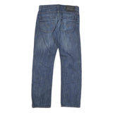 LEVI'S 514 Mens Jeans Blue Slim Straight Denim Medium W30 L30 Slim Fit Zip