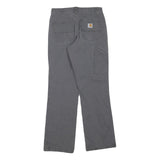 DICKIES Mens Regular Grey Cotton Blend Regular Fit Jeans W28 L32 Workwear Zip