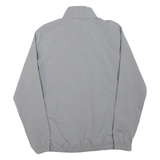 ADIDAS Mens Grey Polyester Blend Track Jacket M Plain Zip Lightweight Casual