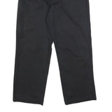 DICKIES Mens Cotton Blend Black Regular Straight Trousers W36 L28 Workwear Zip