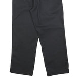 DICKIES Mens Cotton Blend Black Regular Straight Trousers W36 L28 Workwear Zip