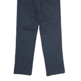 DICKIES Mens Polyester Blend Navy Regular Fit Straight Leg Trousers W29 L30